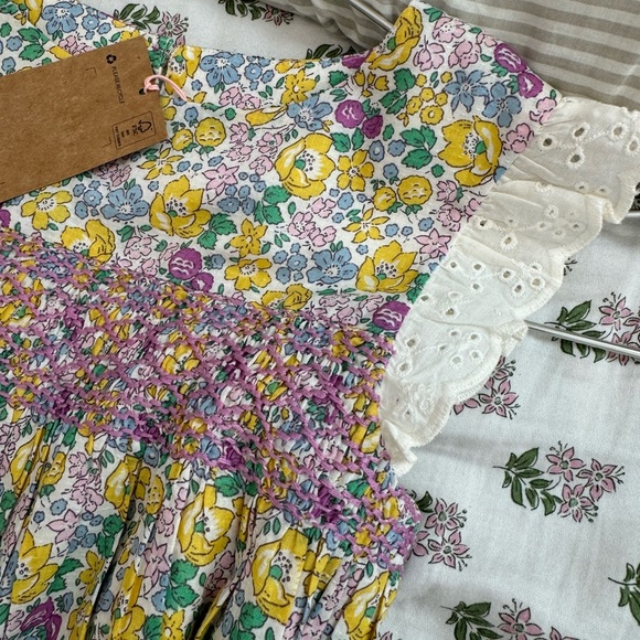 Brand new with tags Mini Boden Floral Sleeveless Dress for Girls 6/7 yo - Picture 2 of 5